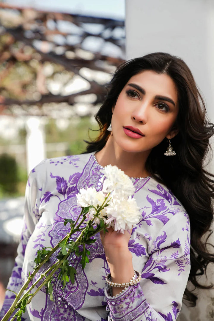 Floral Embroidered 3Pc