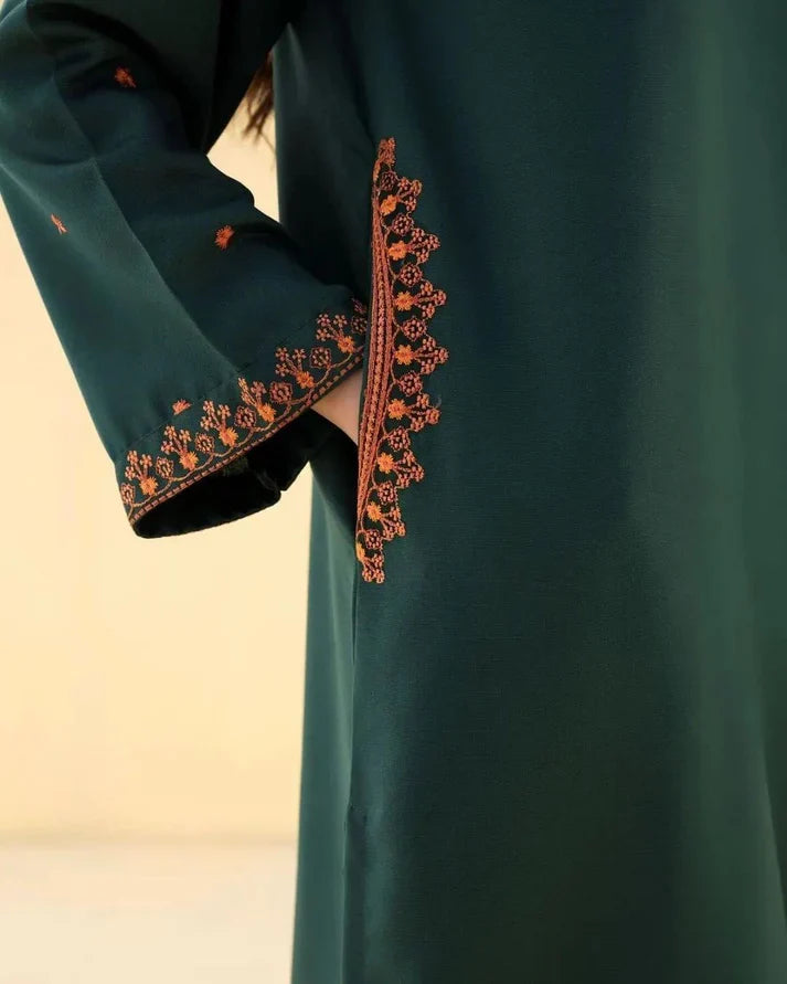 GREEN EMBROIDERY 2 PEACE